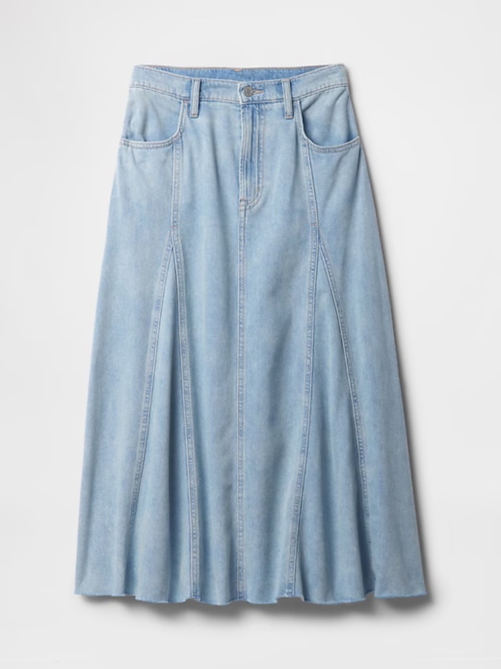GAP SuperSoft Denim Maxi Skirt